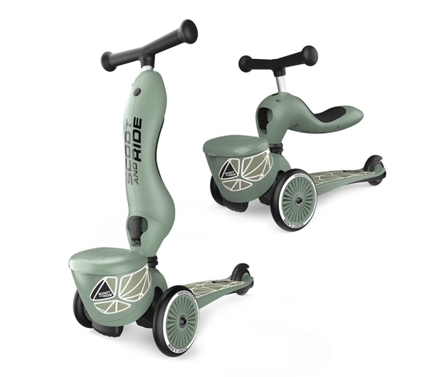 Scoot & Ride Highwaykick 1 Lifestyle Jeździk i hulajnoga 2w1 Green Lines - 1109666 - zdjęcie